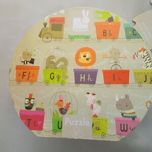 Janod Sigrid Martinez Alphabet Train Floor Puzzle Giant 3m Animal ABC J02928